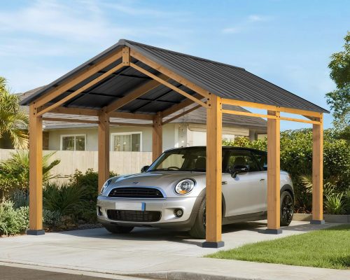 New Car Porch Roofing Installation