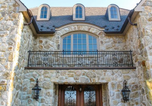 balcony-railing-front-entrence-traditional-design-wrought-iron-Custom Roofing Design